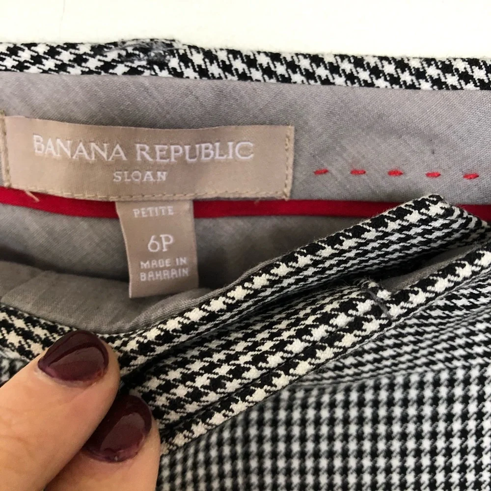 Sloan Houndstooth Ankle Pant, Banana Republic - Picture 4 of 7